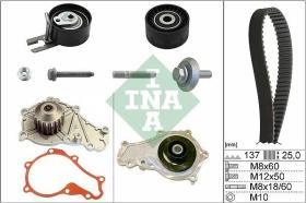 INA RODAMIENTOS 530037530 - KIT DE DISTRIBUCION CON BOMBA DE AG